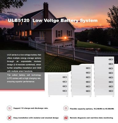 OEM 51.2V 10KW Lifepo4 układ baterii litowej do układu energii słonecznej