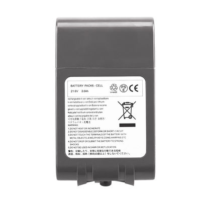 21.6v 2000mah Dyson V6 Odkurzacz Bateria Wymiana 2.0ah Li Ion Bateria
