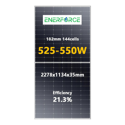 500W 550W Panele fotowoltaiczne dwustronne 48V Panele fotowoltaiczne dwustronne