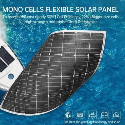 OEM Przenośny Mobilny 100W Elastyczne Panele Słoneczne Do Spacerów CE CB TUV Certyfikowane