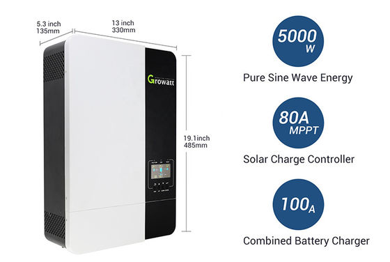 Growatt SPF3500ES SPF5000ES 48V Inwerter słoneczny bez sieci dla 5kVA 5kW systemów paneli słonecznych