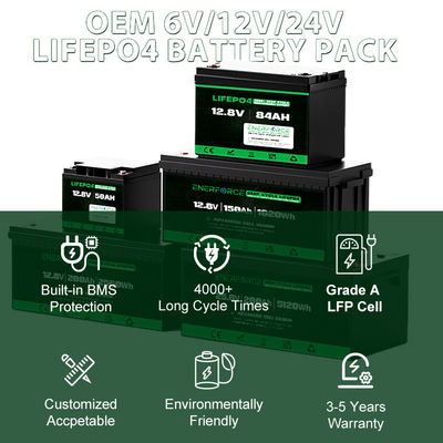 12.8V 100Ah LiFePO4 Bateria Enerforce OEM Długa żywotność dla systemów słonecznych i zapasowych