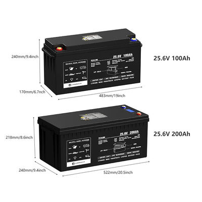 12v 24v 100ah 120ah 200ah 300ah Lifepo4 Bluetooth Żelazo-fosforan Bateria 100 Kwh Litium Pack Z Bluetooth
